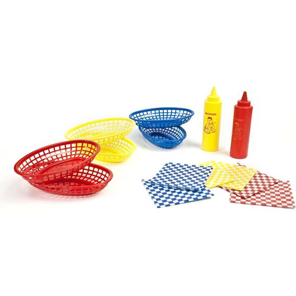 Charcoal Companion BBQ Serving Set Baskets and Condiment Bottles Picnic Supplies - Picture 3 of 3